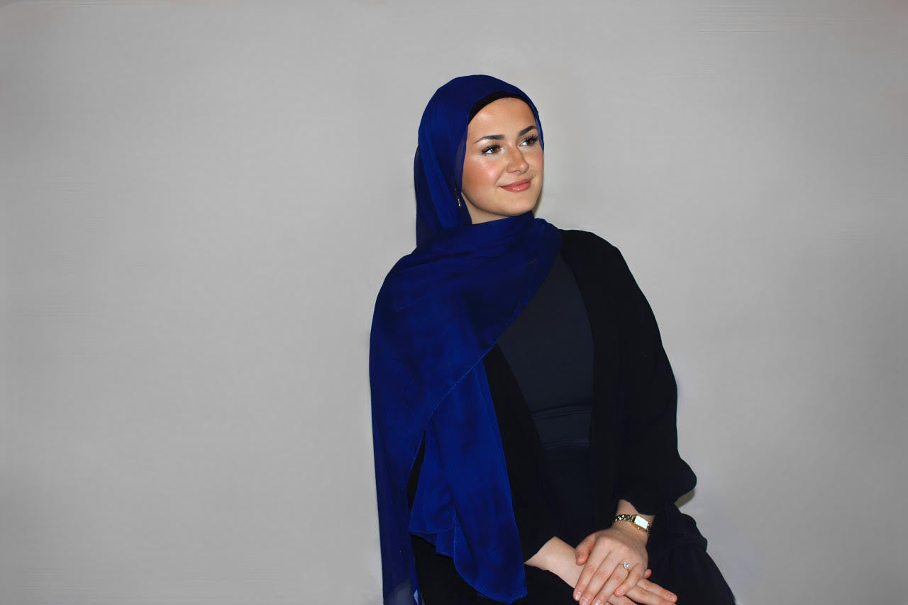 Sapphire - Crinkle Chiffon