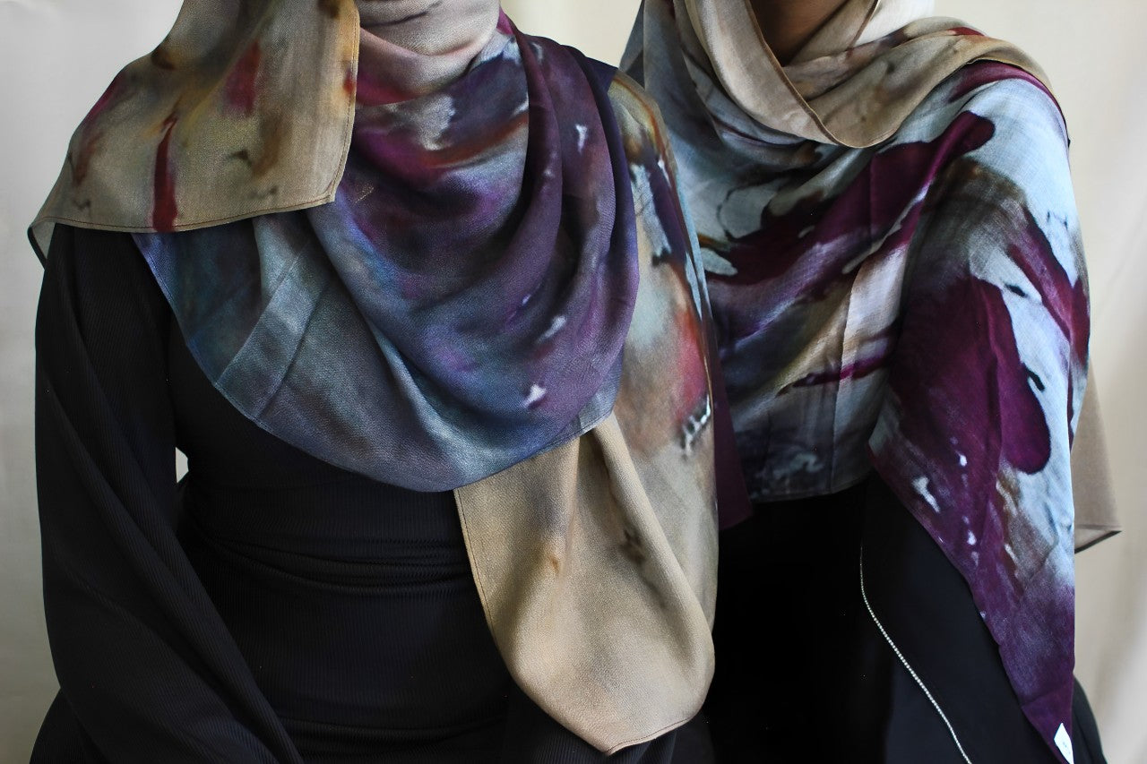 Floral Galaxy - Printed Hijab