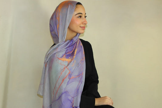 Crystal Lava - Printed Hijab