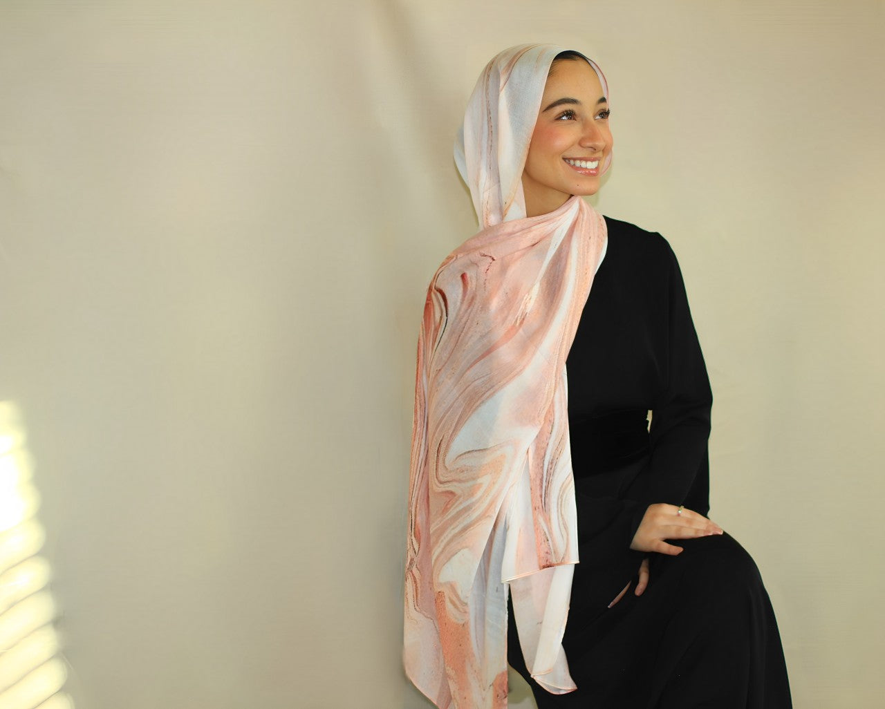 Carnation Pink - Printed Hijab